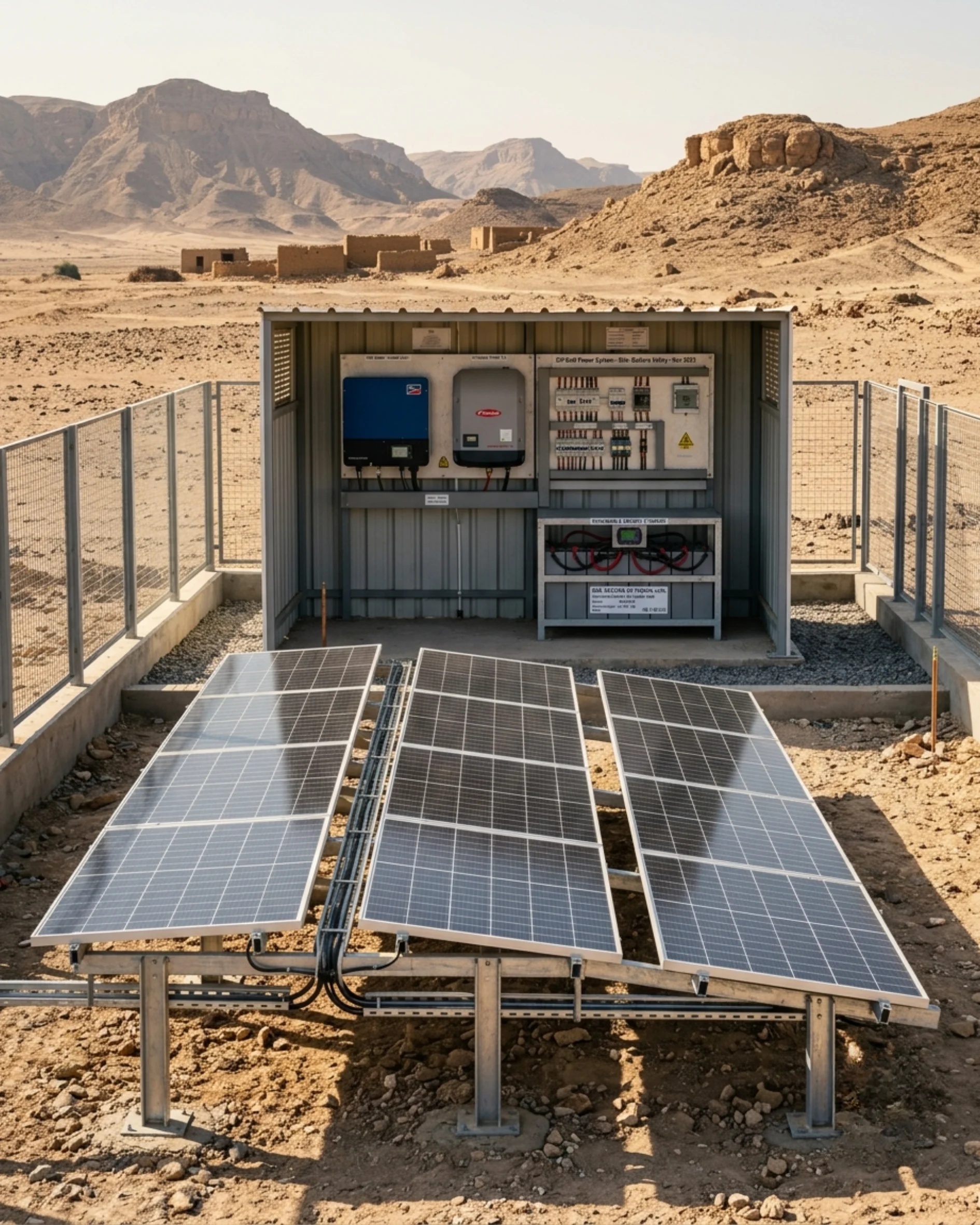 Off-Grid Solar PV System with Battery Storage
