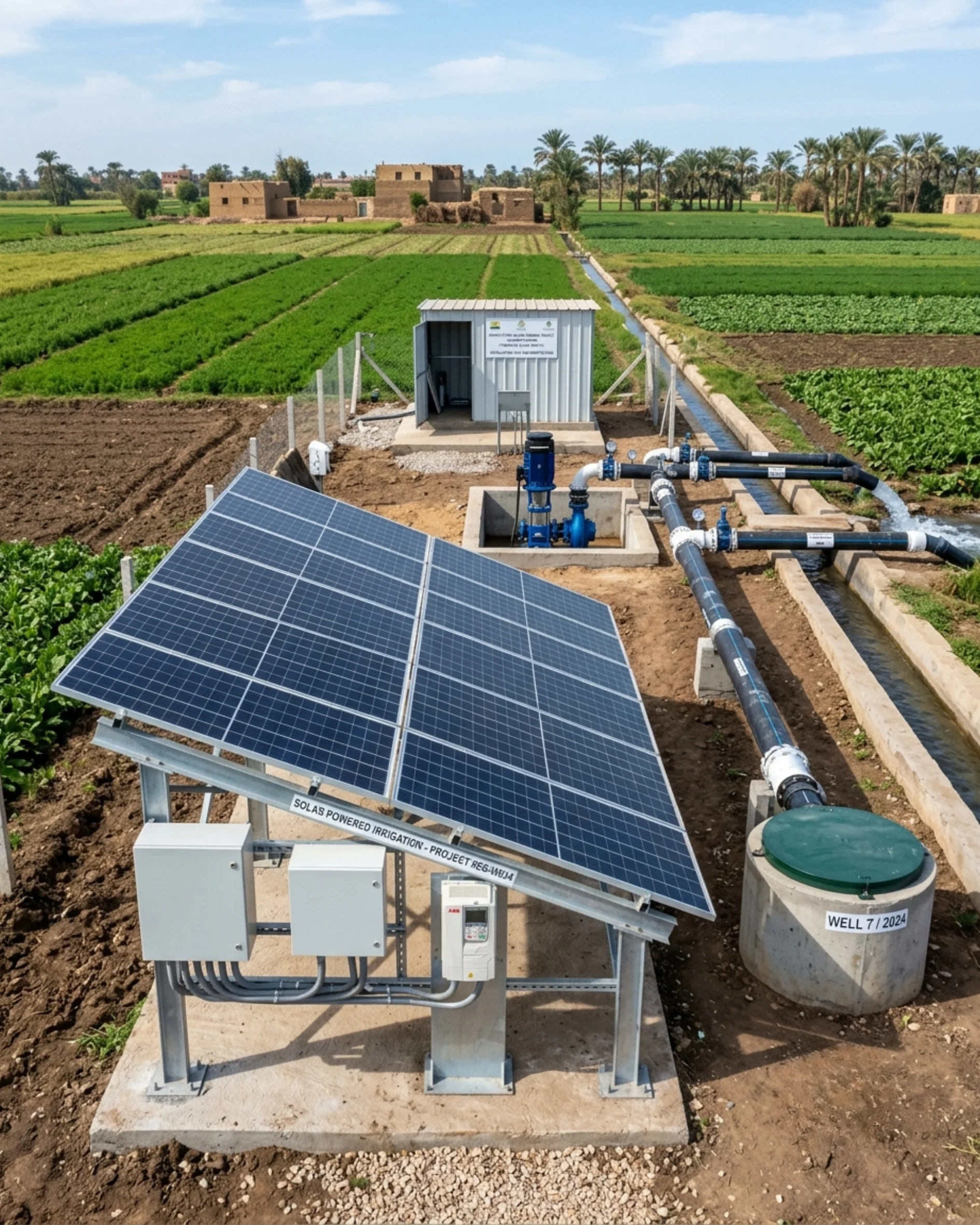 Solar Water Pumping System for Agricultural Applications