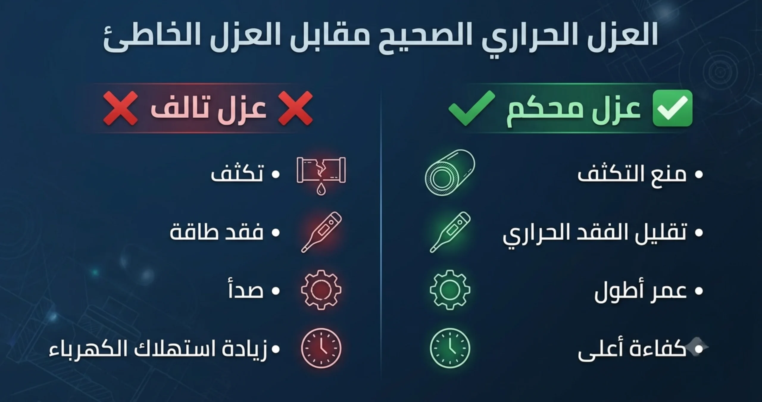 أخطاء تصميم التكييف المركزي