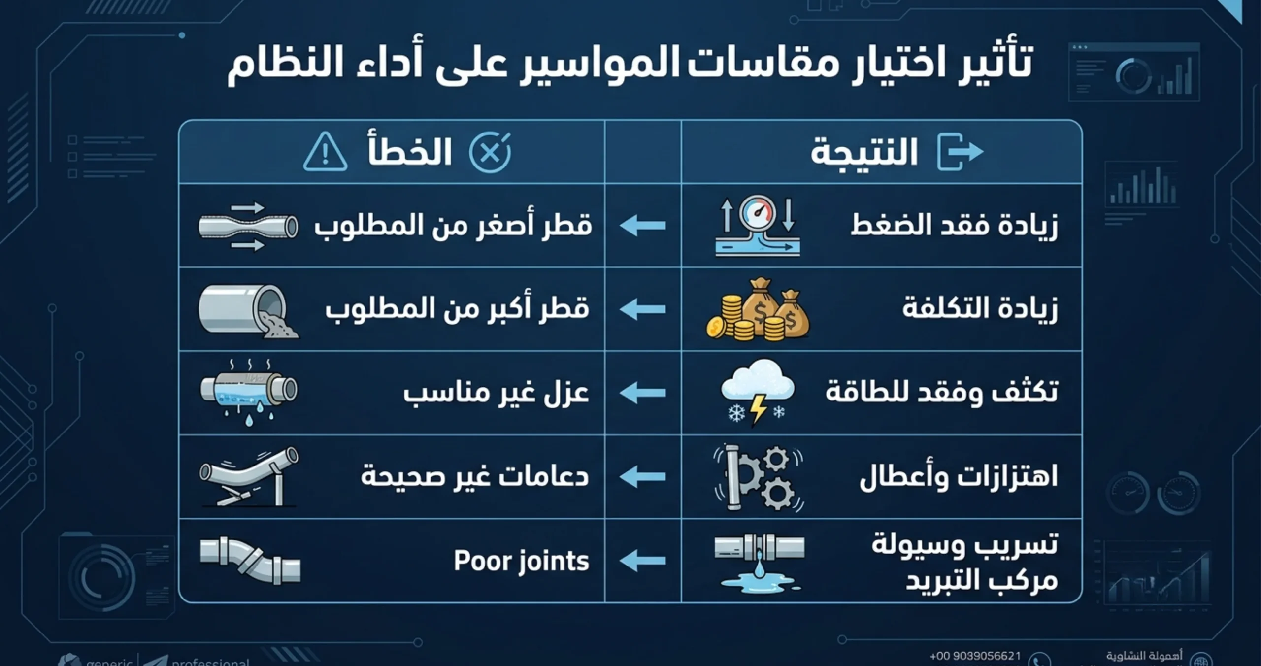 أخطاء تصميم التكييف المركزي